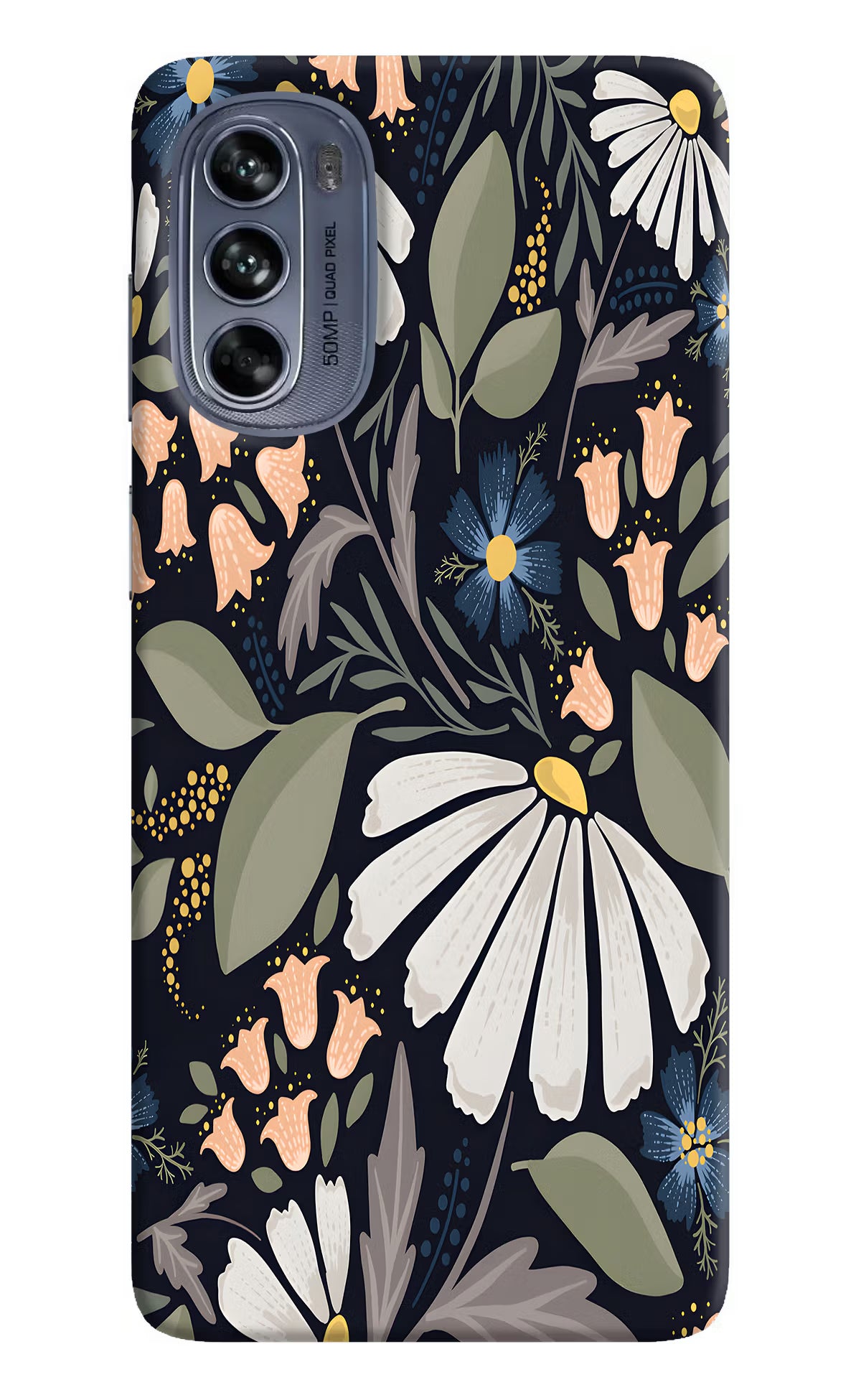 Flowers Art Moto G62 5G Hard Case Back Cover by Casekaro