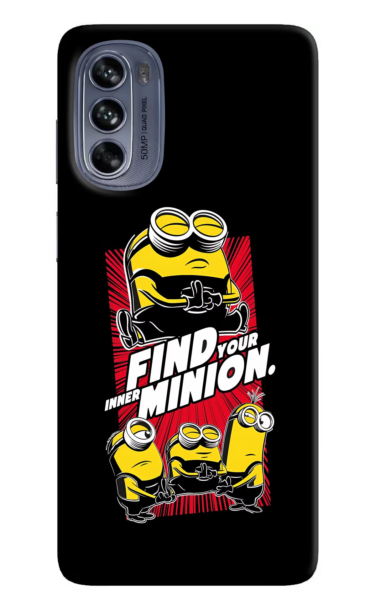 Find your inner Minion Moto G62 5G Hard Case Back Cover by Casekaro