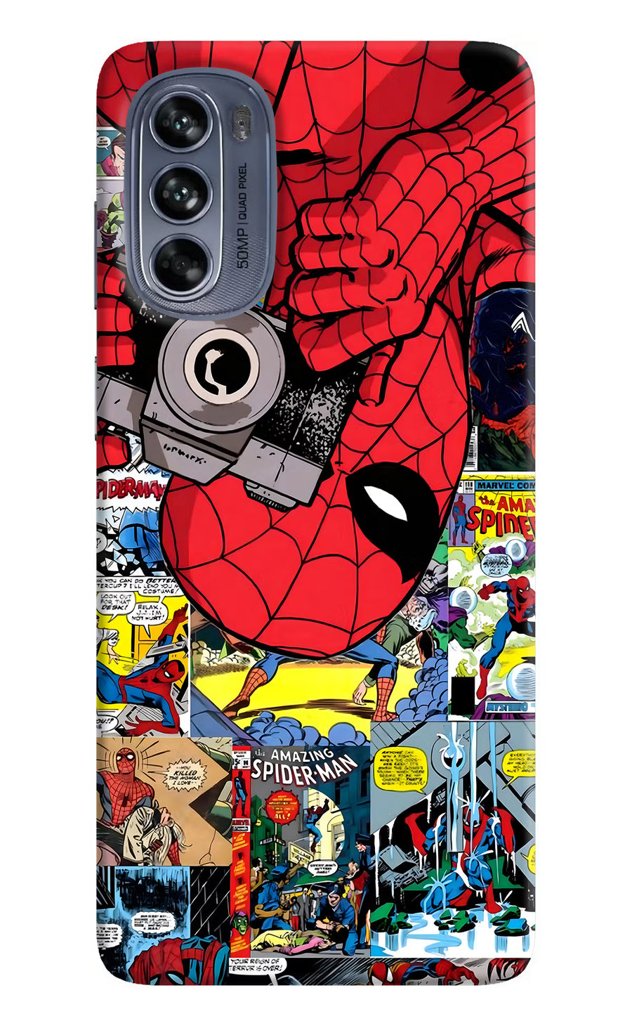Spider Man Moto G62 5G Back Cover, Hard case
