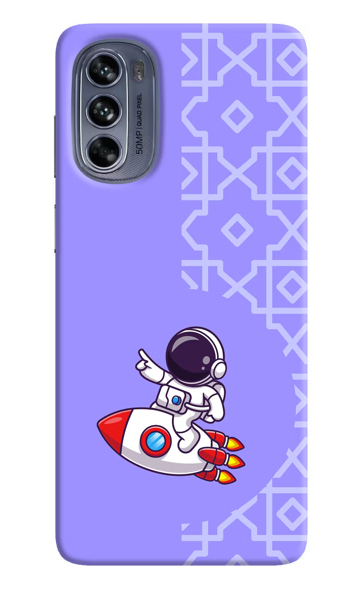 Cute Astronaut Moto G62 5G Hard Case Back Cover by Casekaro