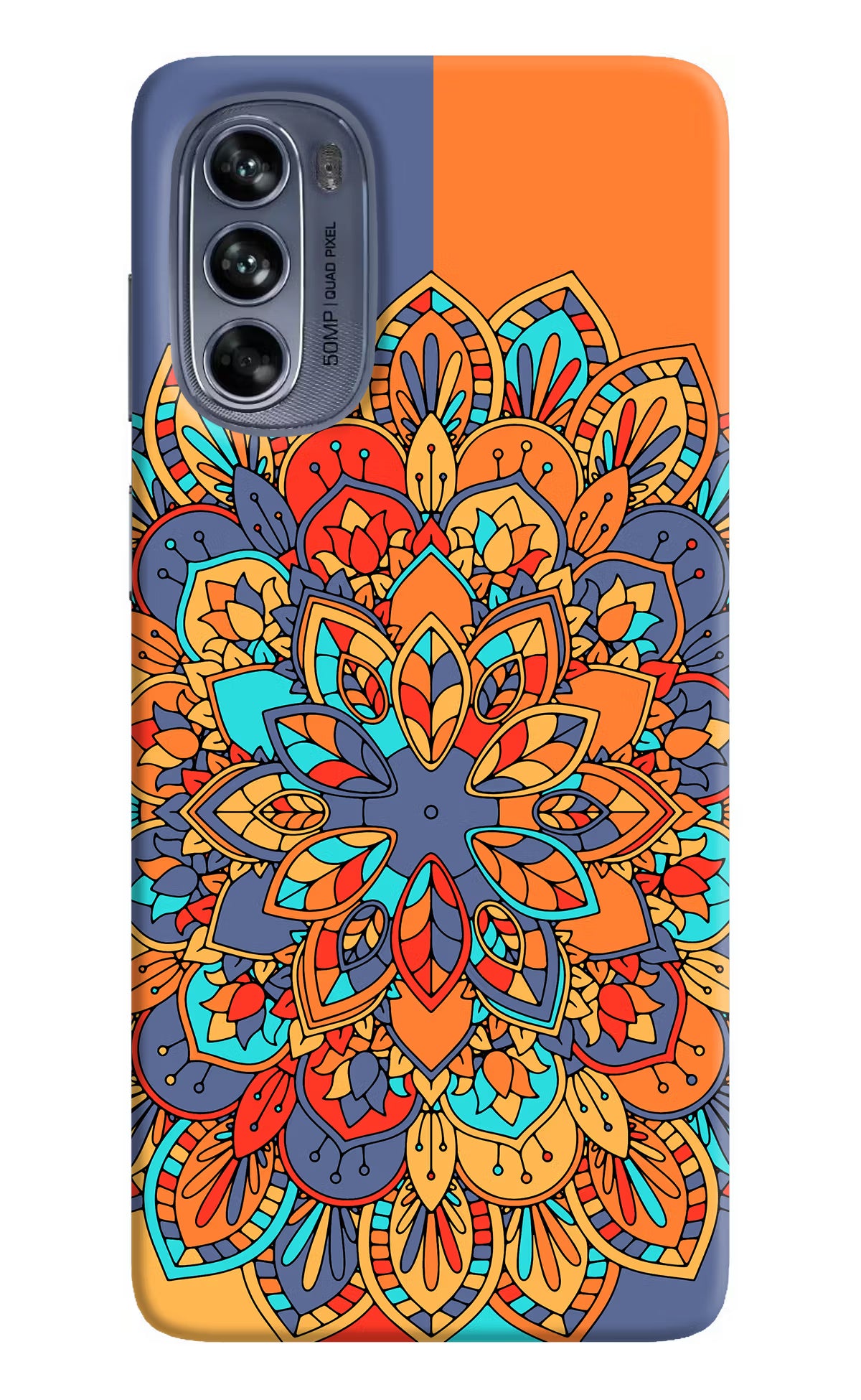 Color Mandala Moto G62 5G Hard Case Back Cover by Casekaro