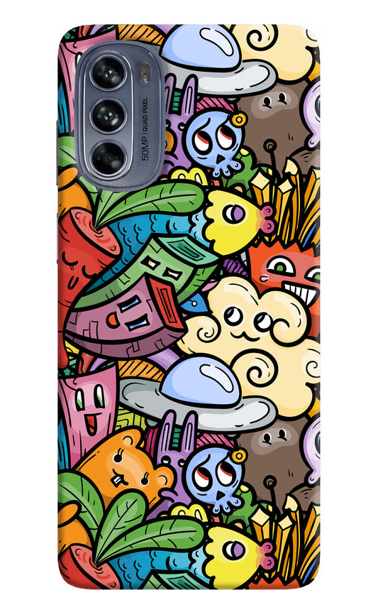 Veggie Doodle Moto G62 5G Hard Case Back Cover by Casekaro