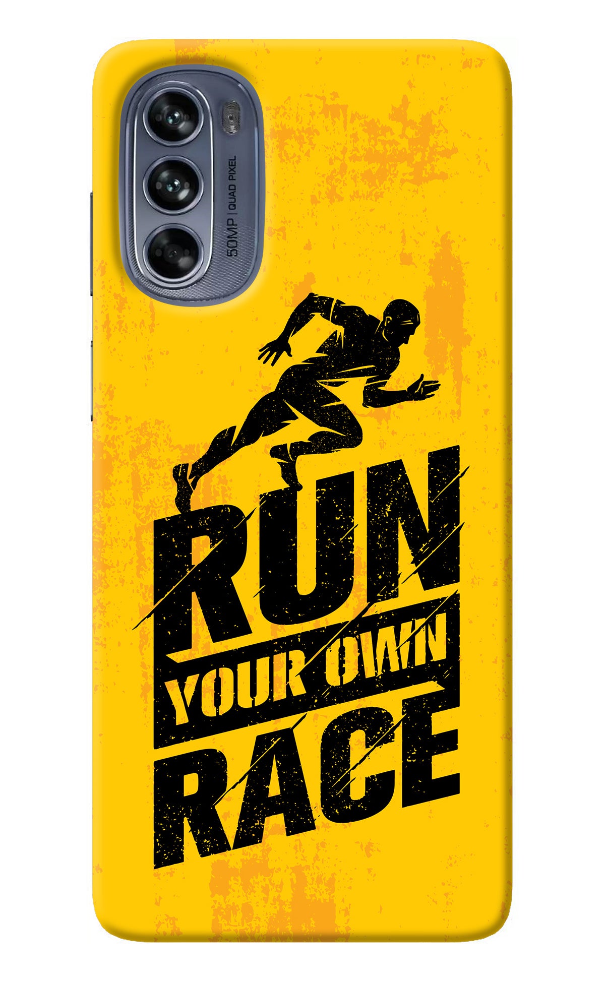 Run Your Own Race Moto G62 5G Back Cover