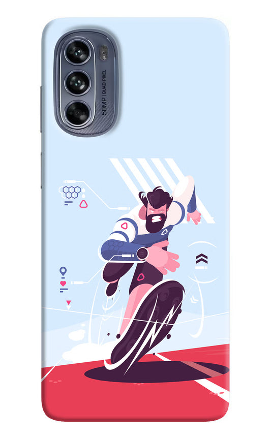 Run Pro Moto G62 5G Hard Case Back Cover by Casekaro