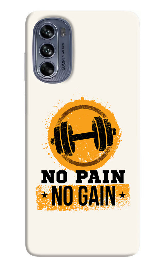 No Pain No Gain Moto G62 5G Hard Case Back Cover by Casekaro