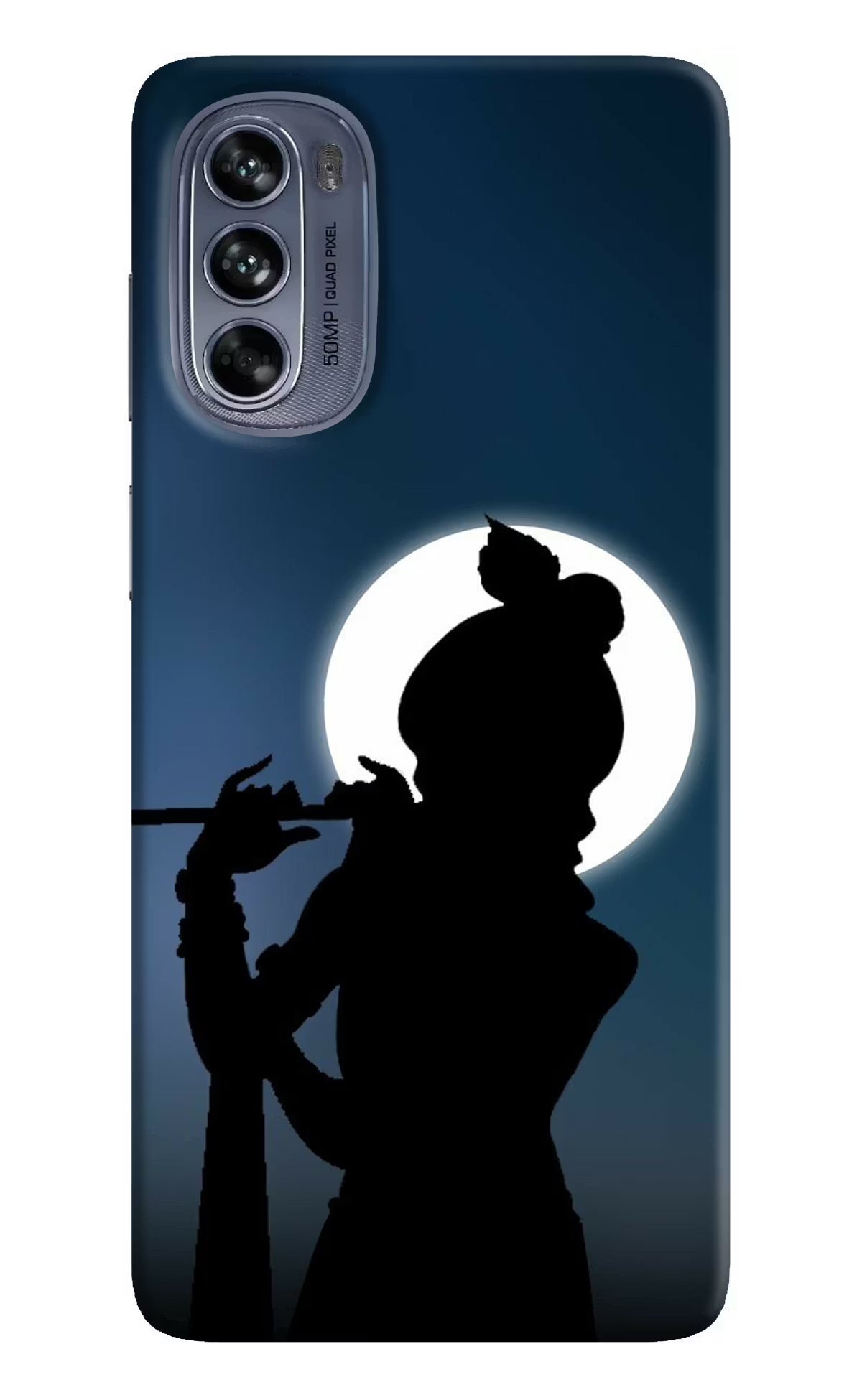 Shri Krishna Silhouette Moto G62 5G Hard Case Back Cover by Casekaro
