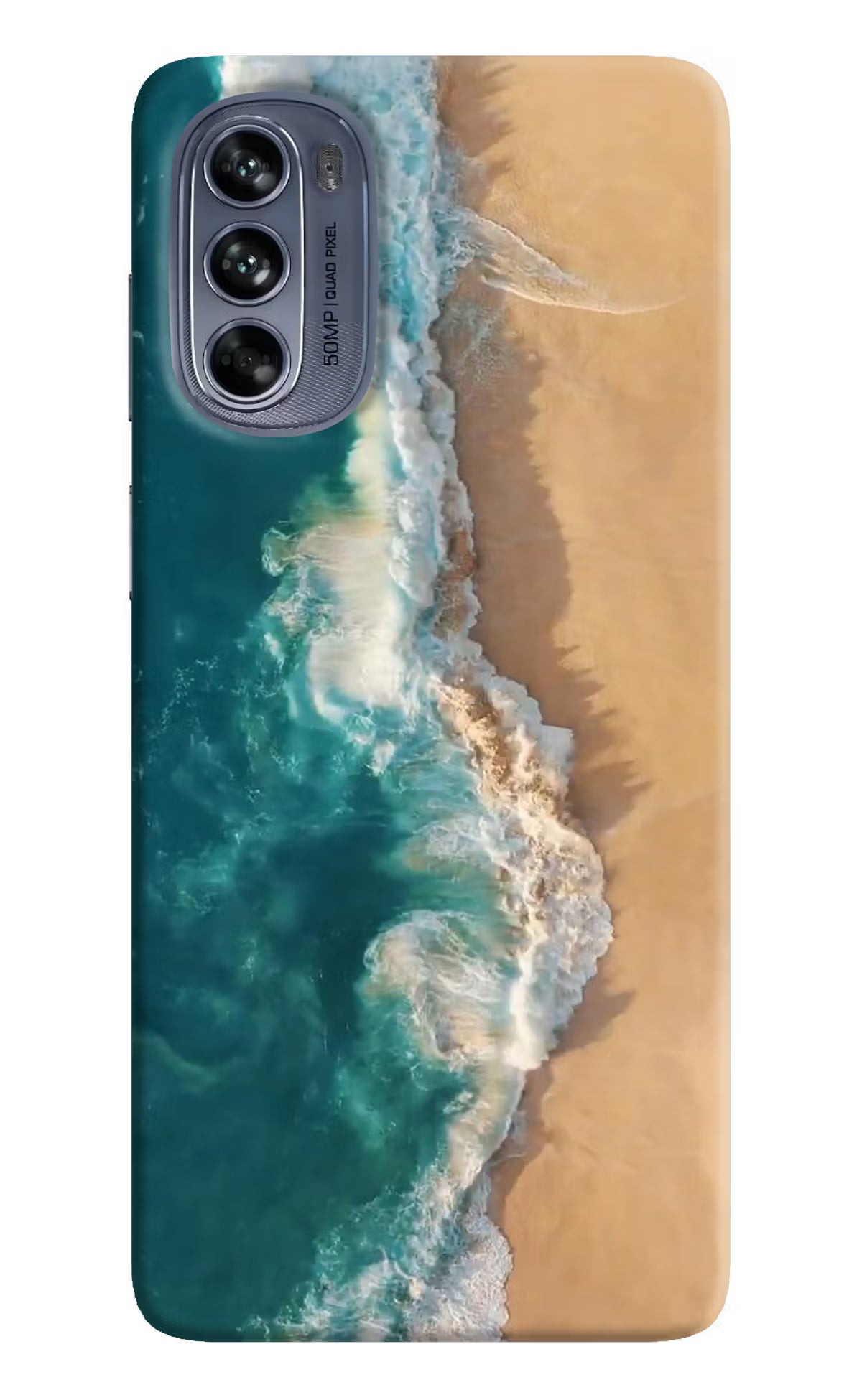 Ocean Beach Moto G62 5G Hard Case Back Cover by Casekaro
