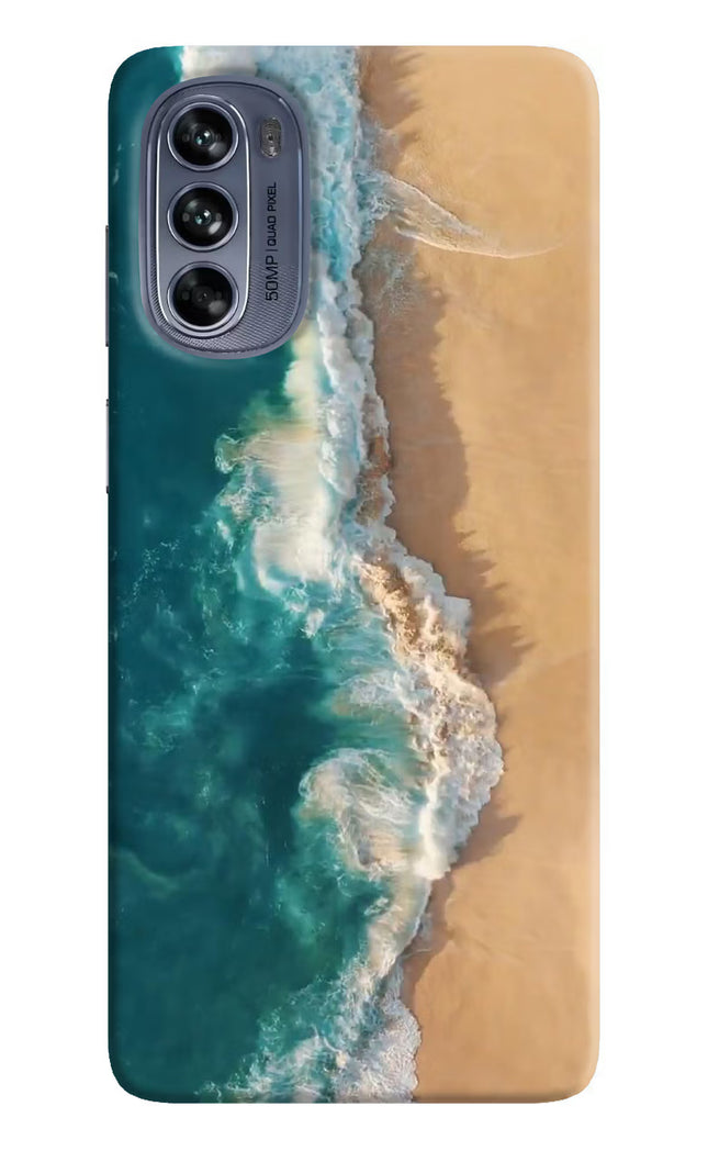 Ocean Beach Moto G62 5G Hard Case Back Cover by Casekaro