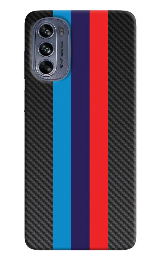 BMW Stripes Pattern Moto G62 5G Hard Case Back Cover by Casekaro