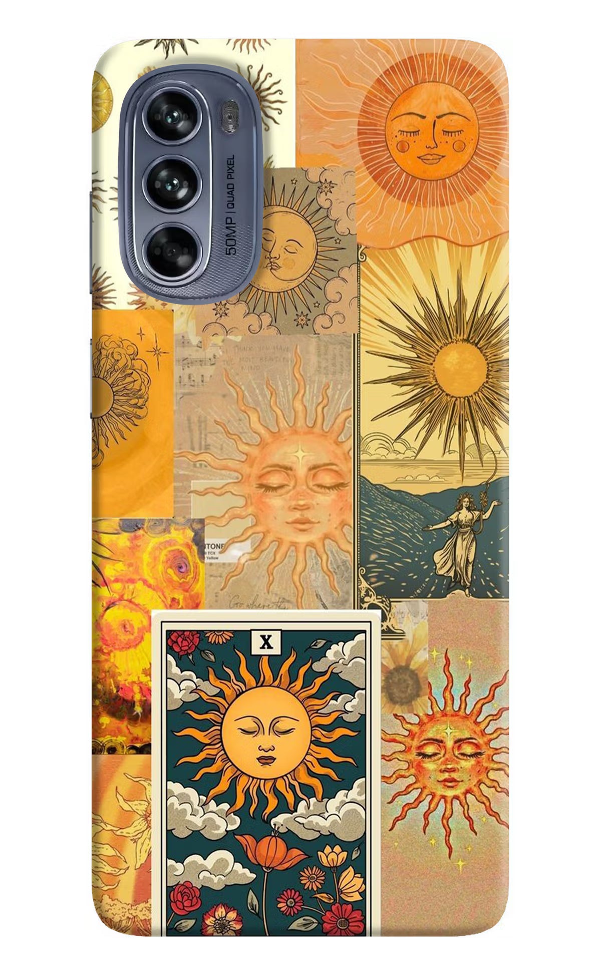 Sun Moto G62 5G Hard Case Back Cover by Casekaro