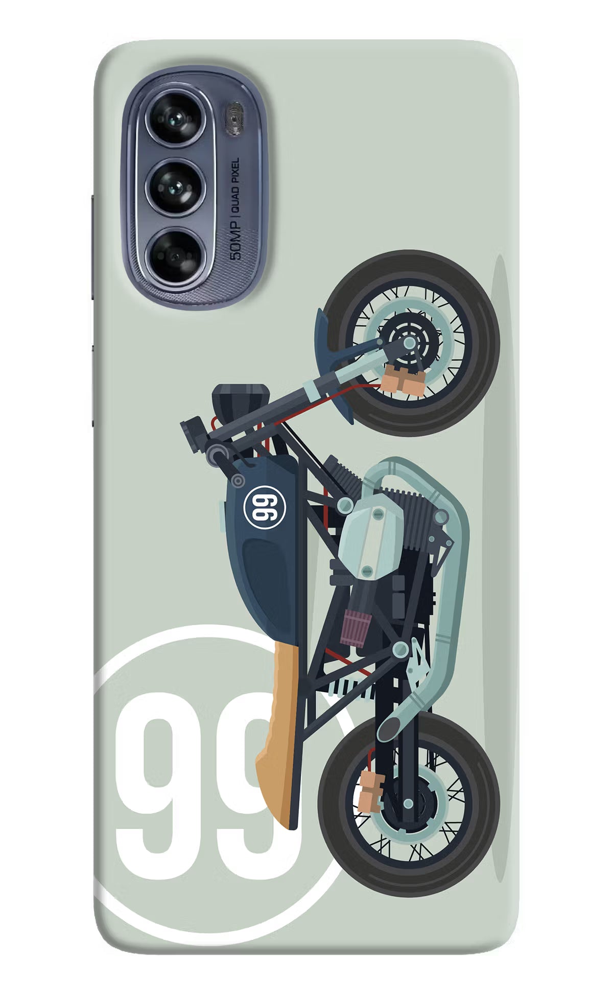 Classic Cafe Racer 99 Moto G62 5G Hard Case Back Cover by Casekaro