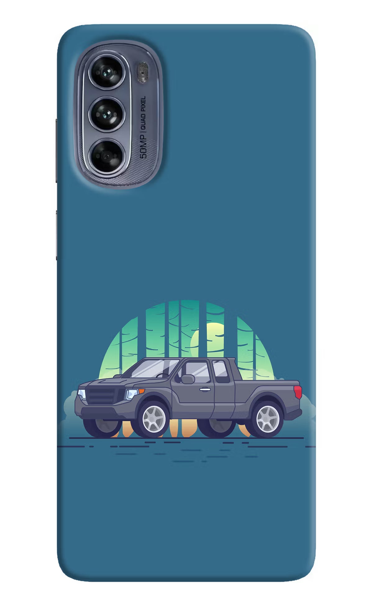 Retro Garage Vibe Moto G62 5G Hard Case Back Cover by Casekaro