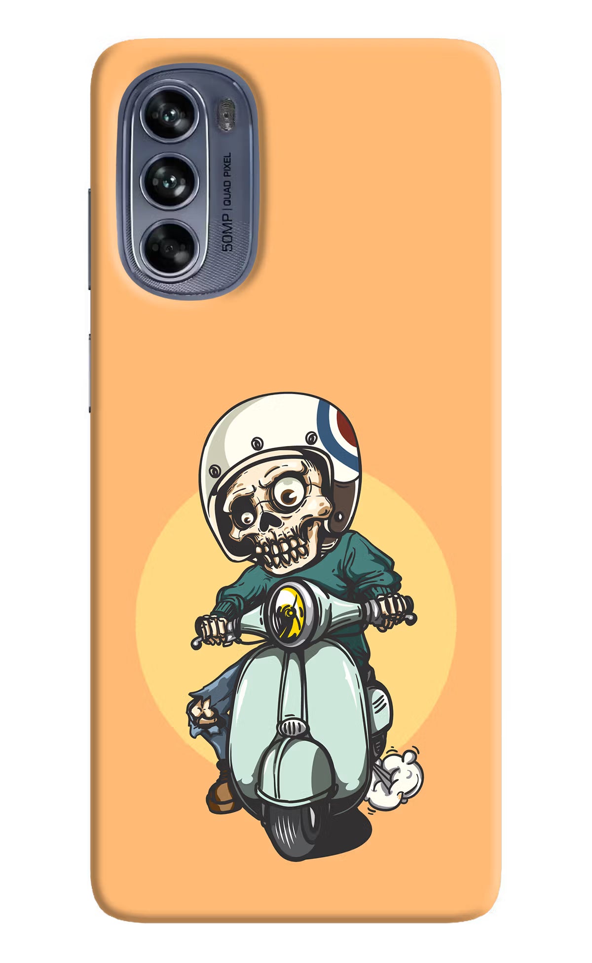 Undead Biker Moto G62 5G Hard Case Back Cover by Casekaro
