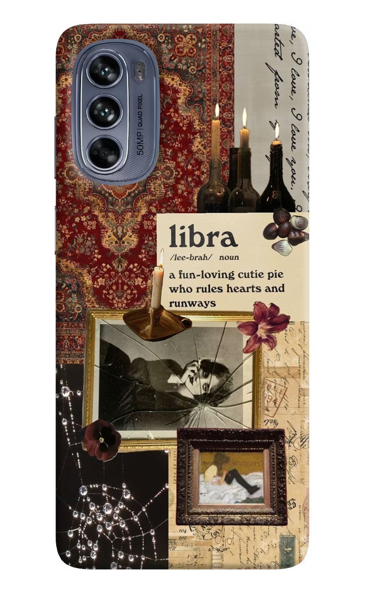 Libra Zodiac Moto G62 5G Hard Case Back Cover by Casekaro
