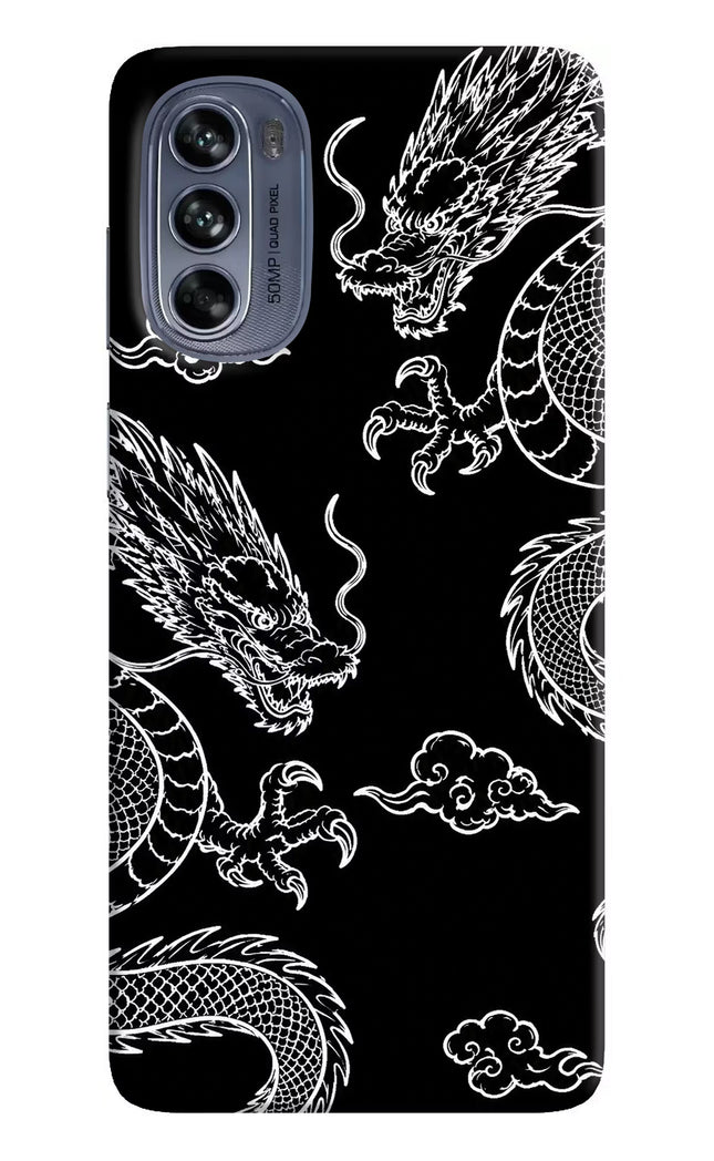 Twin Dragons Moto G62 5G Hard Case Back Cover by Casekaro