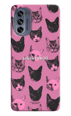 Pink Cats Moto G62 5G Hard Case Back Cover by Casekaro