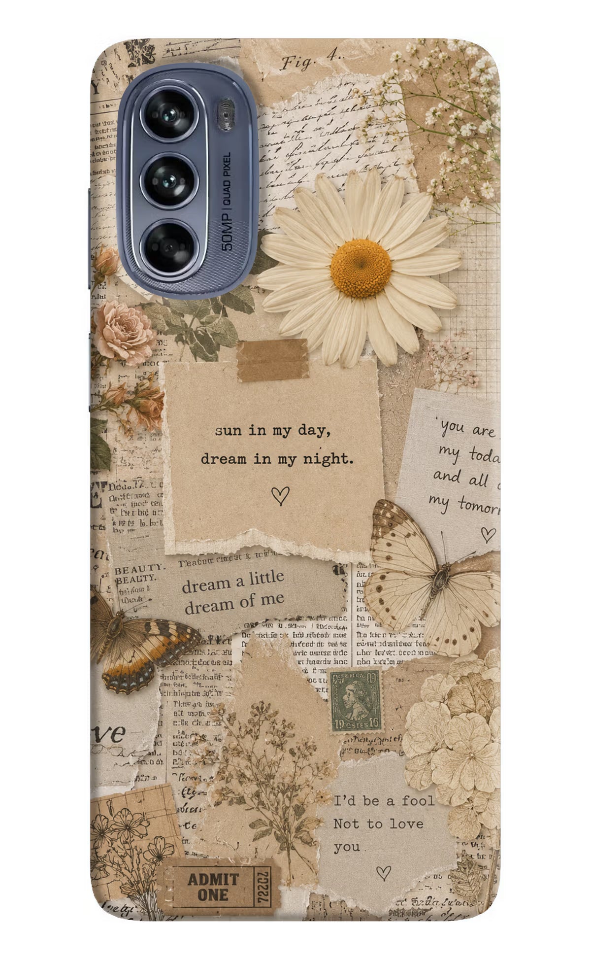 Vintage case Moto G62 5G Back Cover