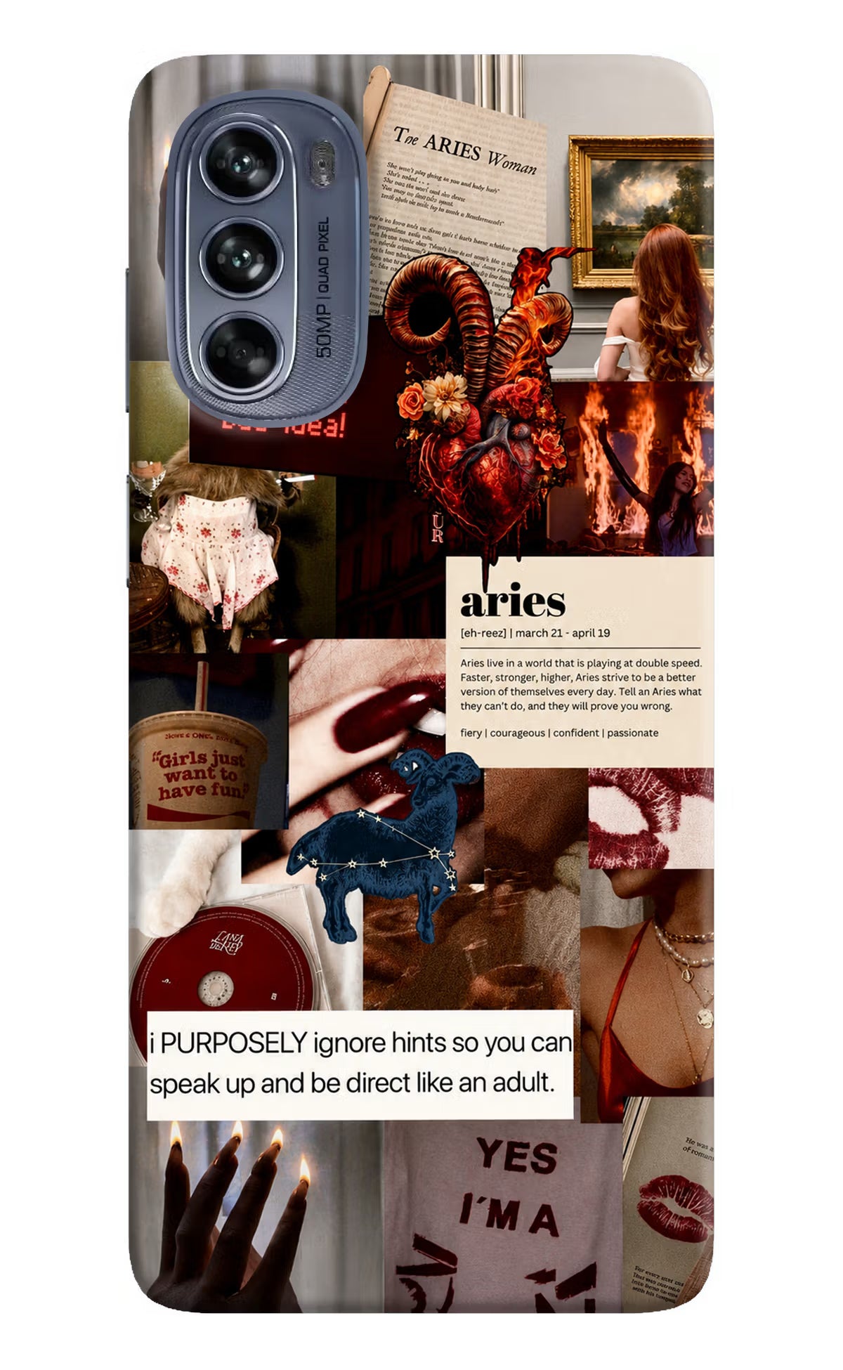 Zodiac Aries Moto G62 5G Back Cover