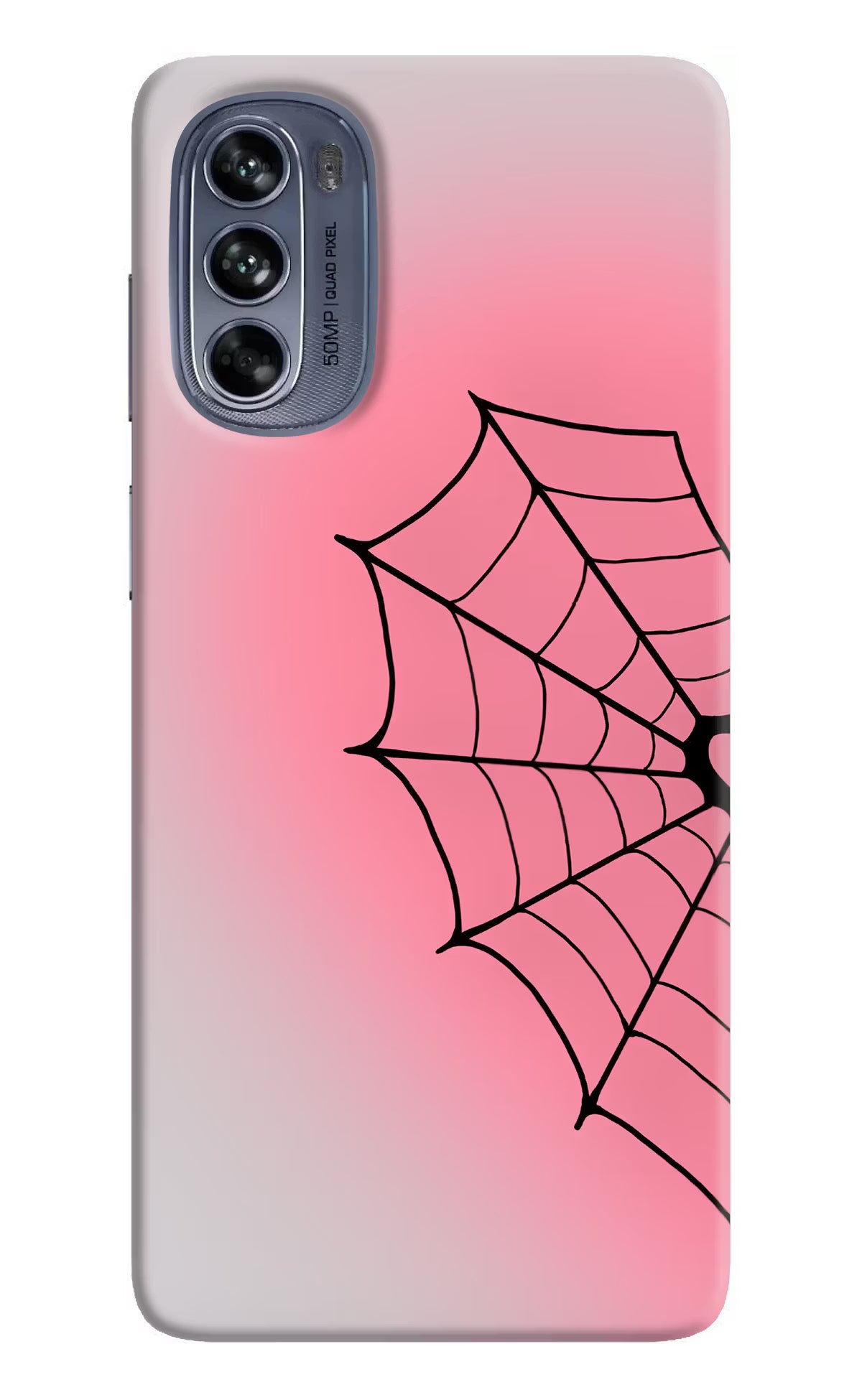 Pink Web Moto G62 5G Back Cover