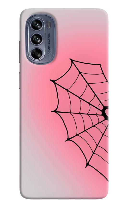 Pink Web Moto G62 5G Hard Case Back Cover by Casekaro