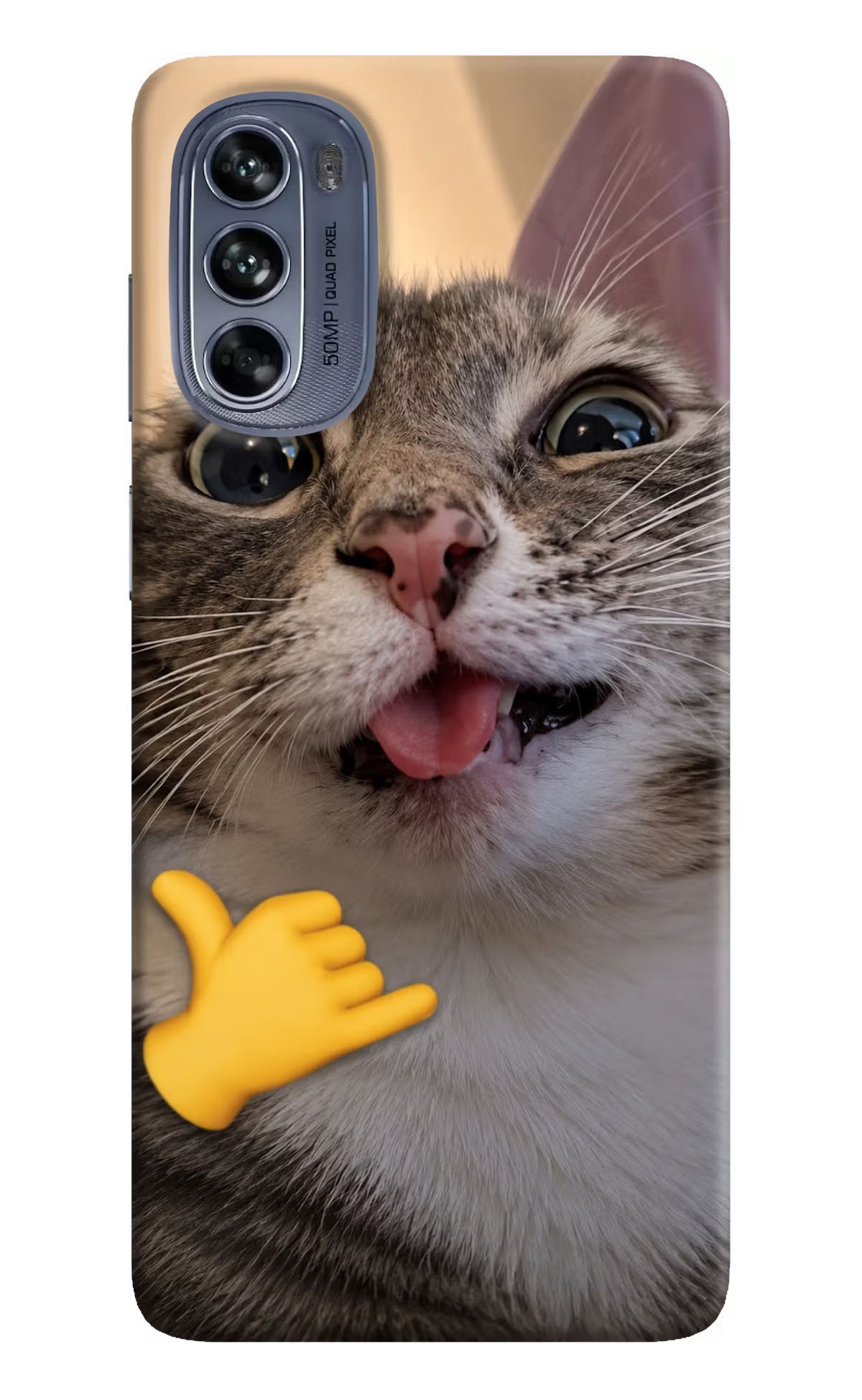 Silly Cat Call Moto G62 5G Back Cover