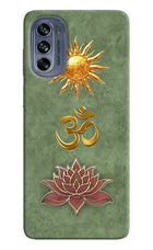 Om & Lotus Moto G62 5G Back Cover