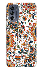 White Mayura Moto G62 5G Hard Case Back Cover by Casekaro