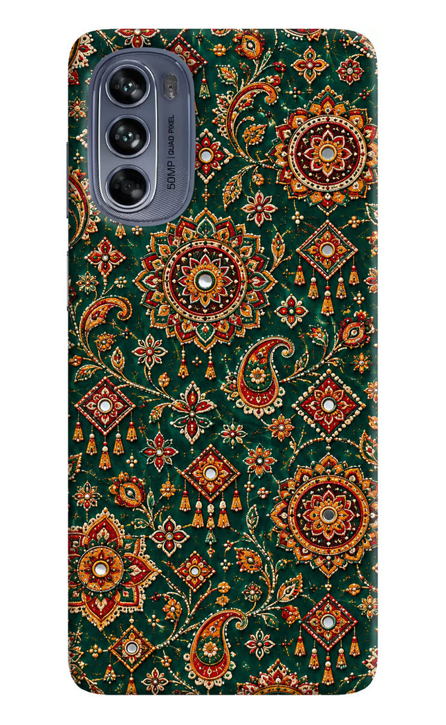 Green Pataka Moto G62 5G Hard Case Back Cover by Casekaro