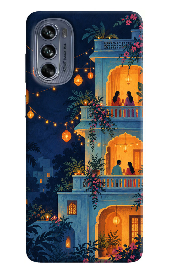 Balcony Glow Moto G62 5G Hard Case Back Cover by Casekaro