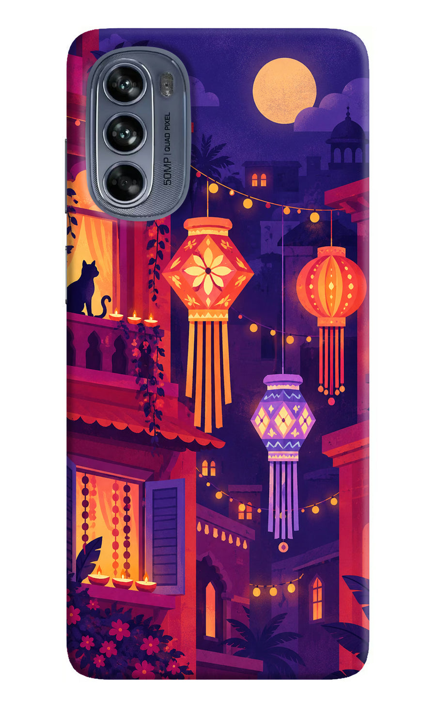 Lantern Lane Moto G62 5G Back Cover, Hard case