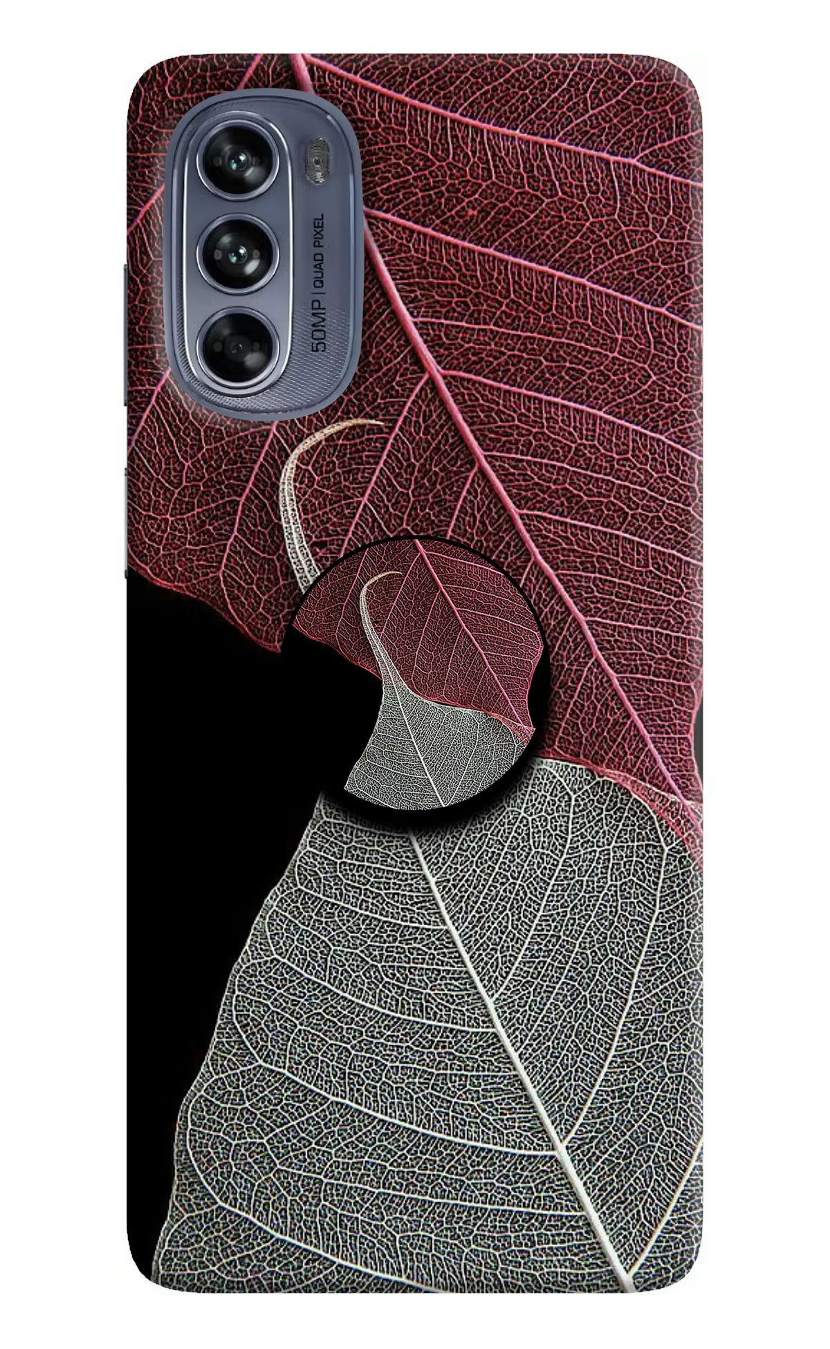 Leaf Pattern Moto G62 5G Pop Case by Casekaro