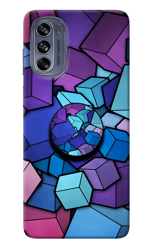 Cubic Abstract Moto G62 5G Pop Case