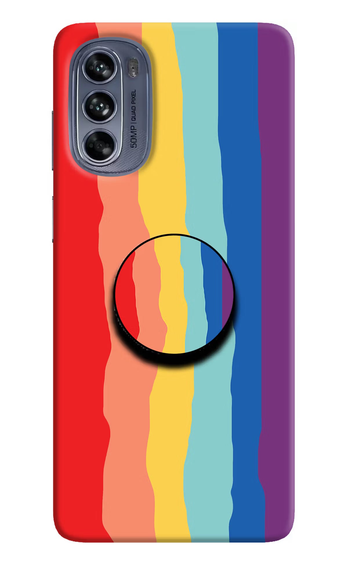 Rainbow Moto G62 5G Pop Case by Casekaro