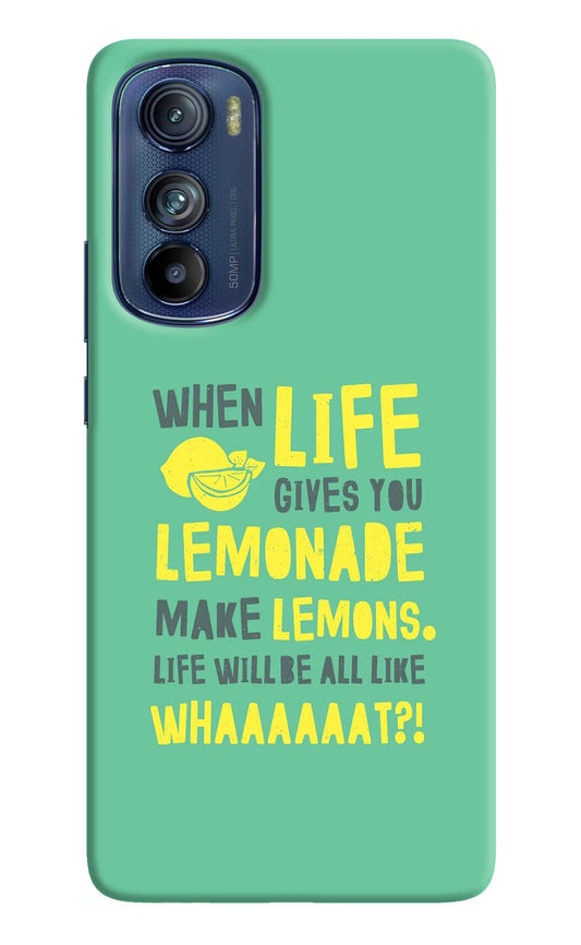 Quote Moto Edge 30 Hard Case Back Cover by Casekaro