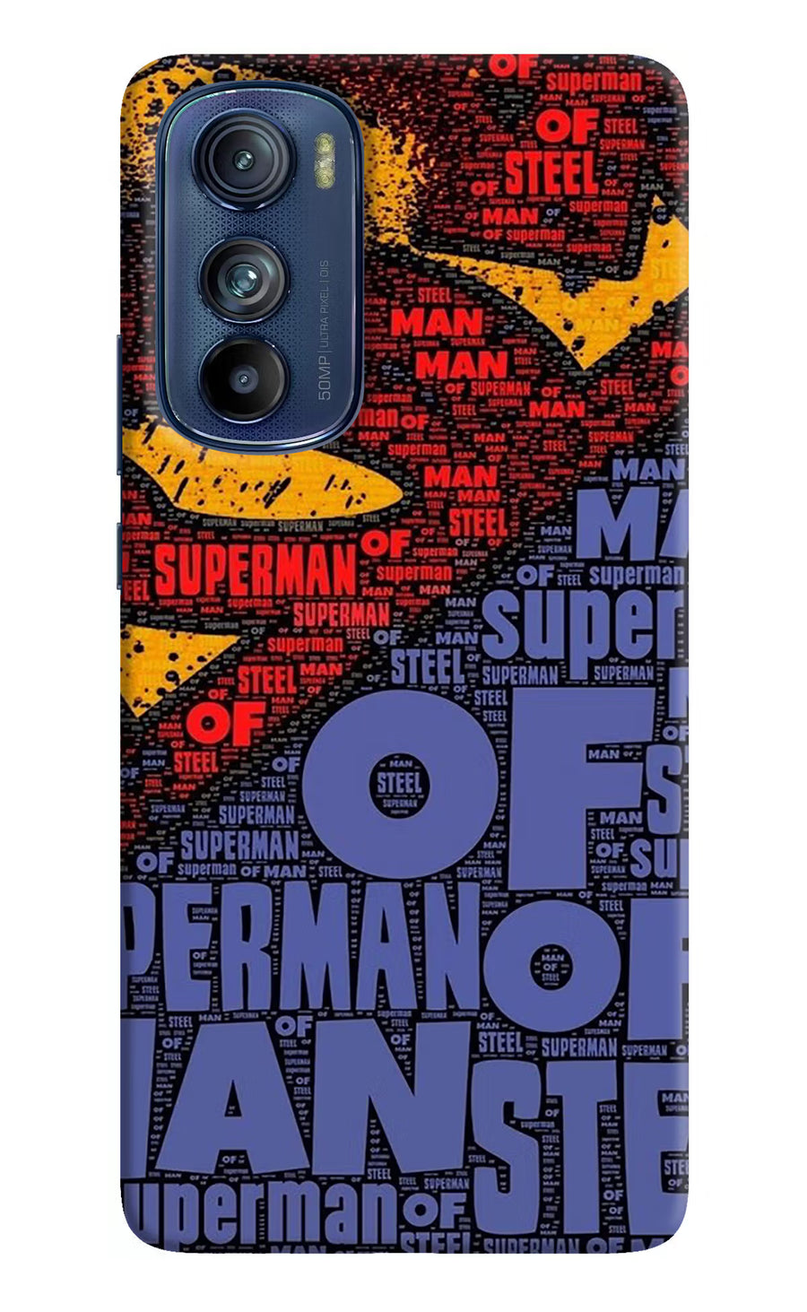 Superman Moto Edge 30 Back Cover, Hard case