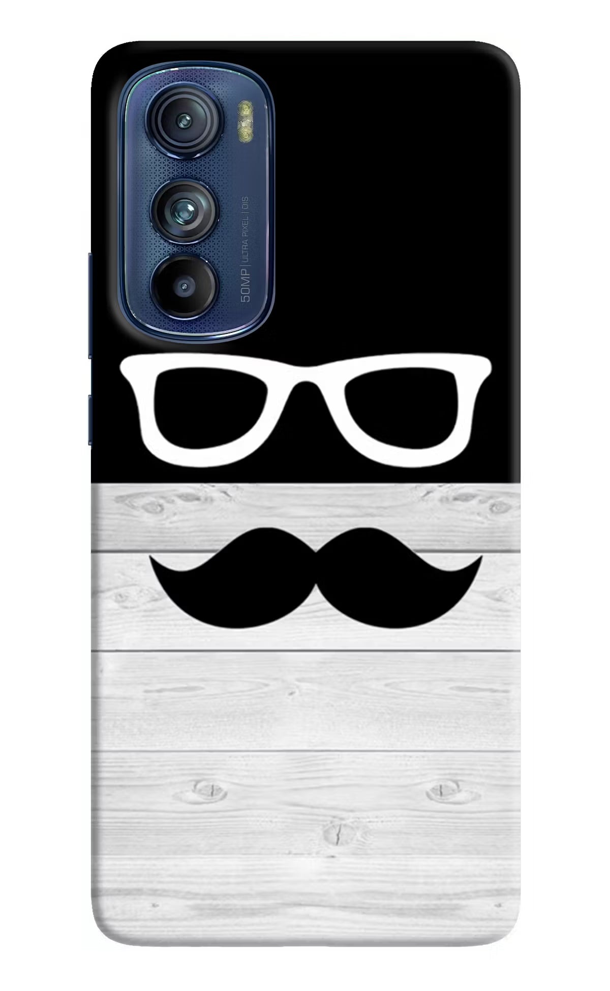 Mustache Moto Edge 30 Hard Case Back Cover by Casekaro