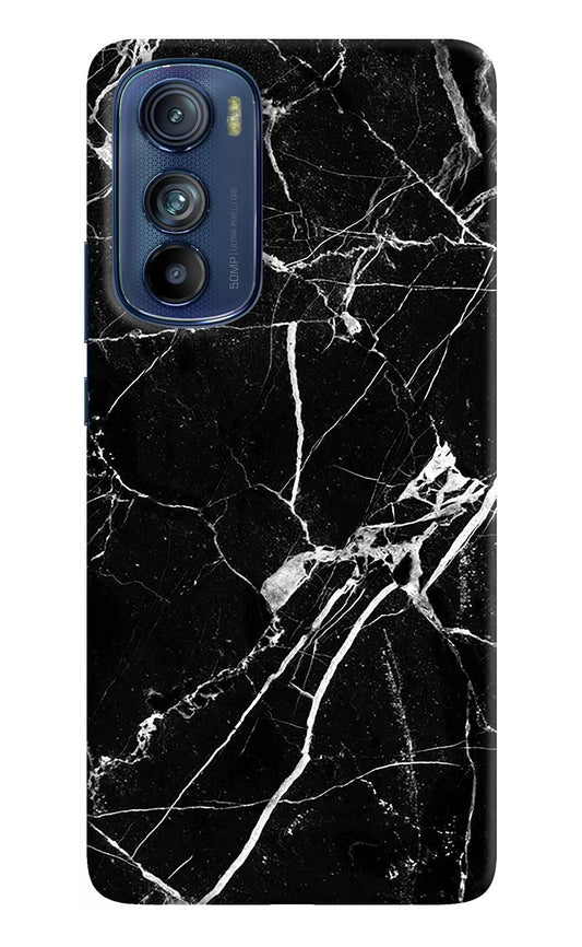 Black Marble Pattern Moto Edge 30 Back Cover