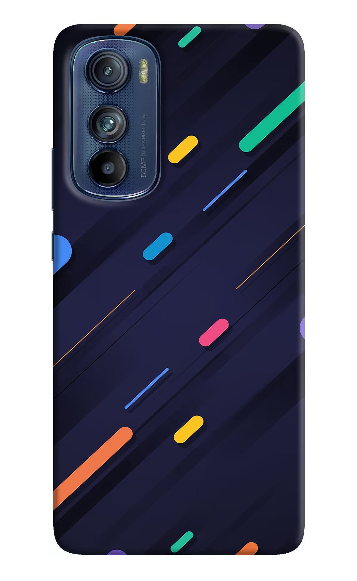 Abstract Design Moto Edge 30 Hard Case Back Cover by Casekaro