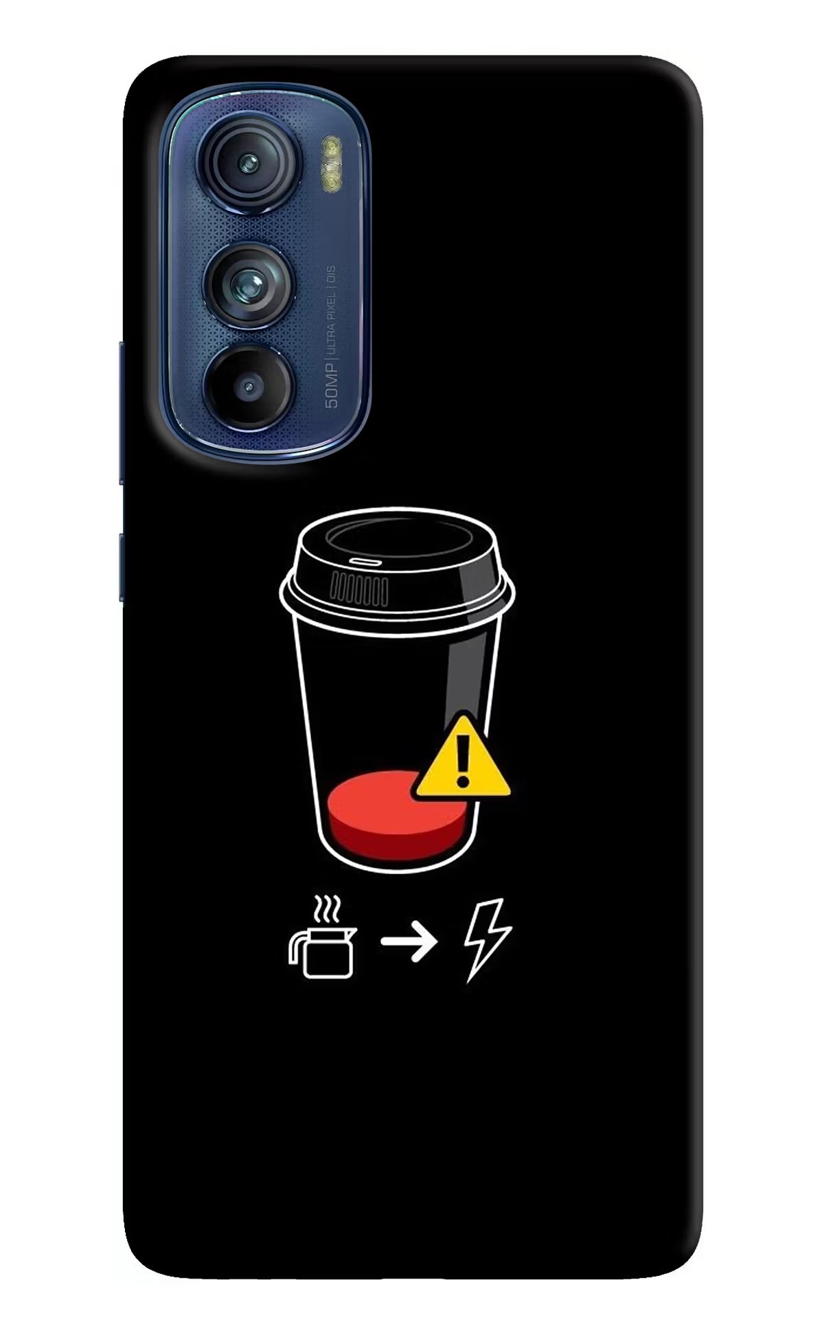 Coffee Moto Edge 30 Hard Case Back Cover by Casekaro