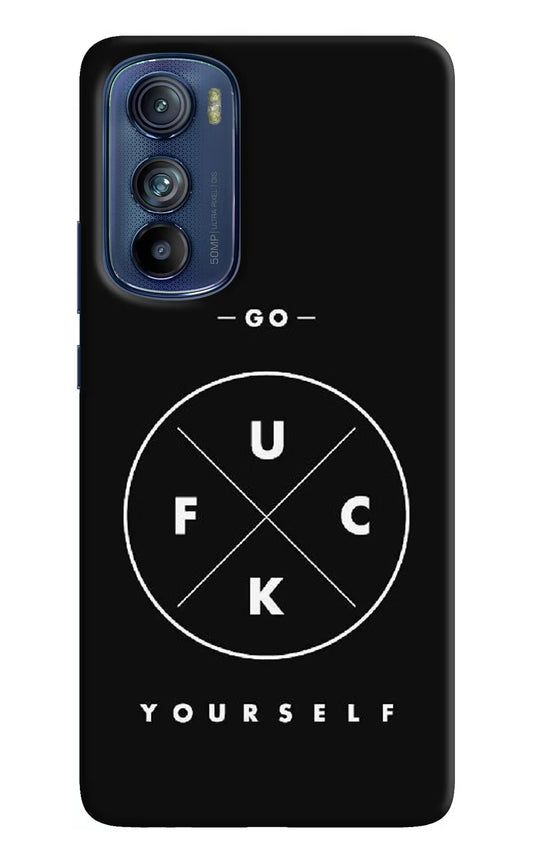 Go Fuck Yourself Moto Edge 30 Hard Case Back Cover by Casekaro