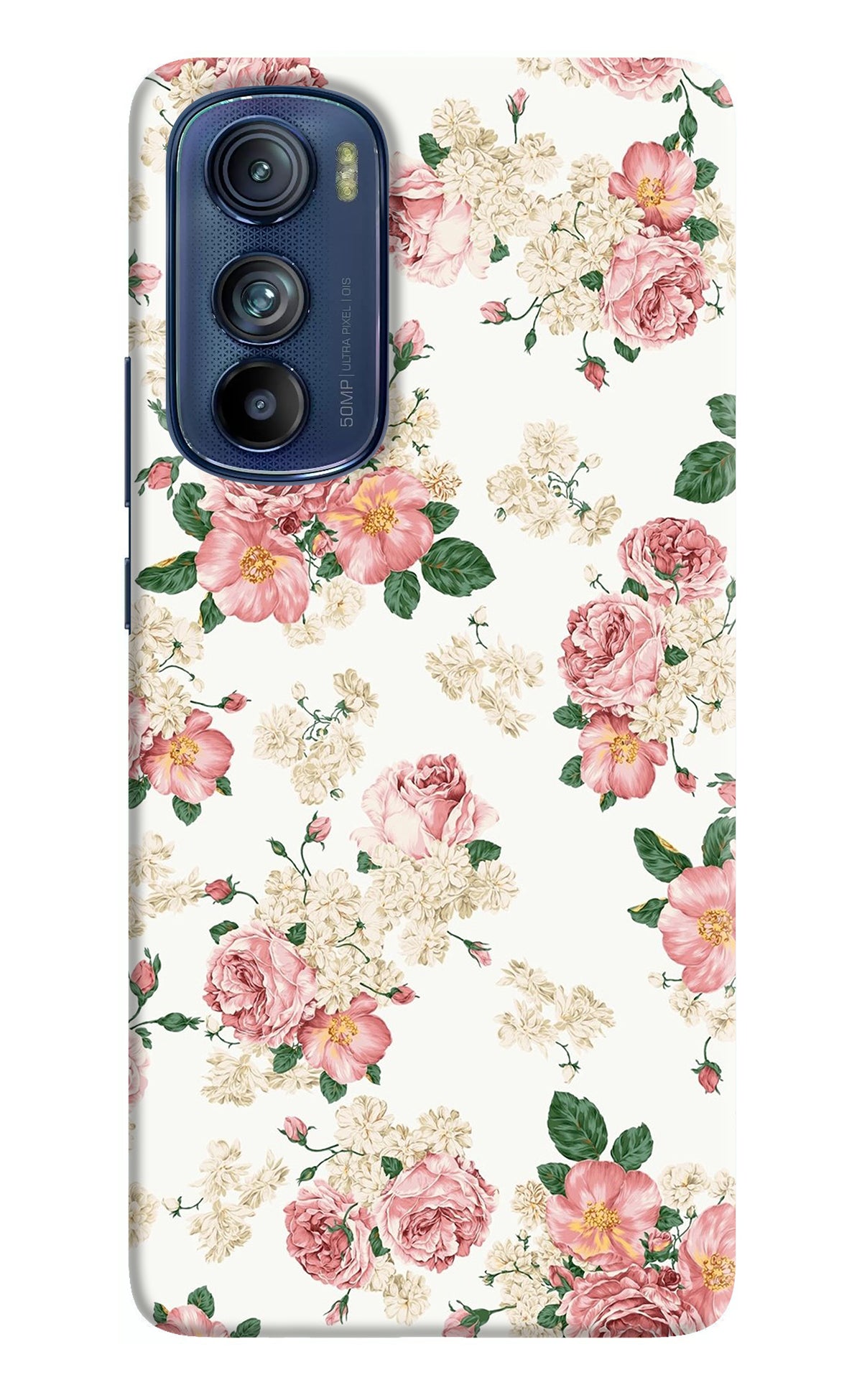 Flowers Moto Edge 30 Back Cover