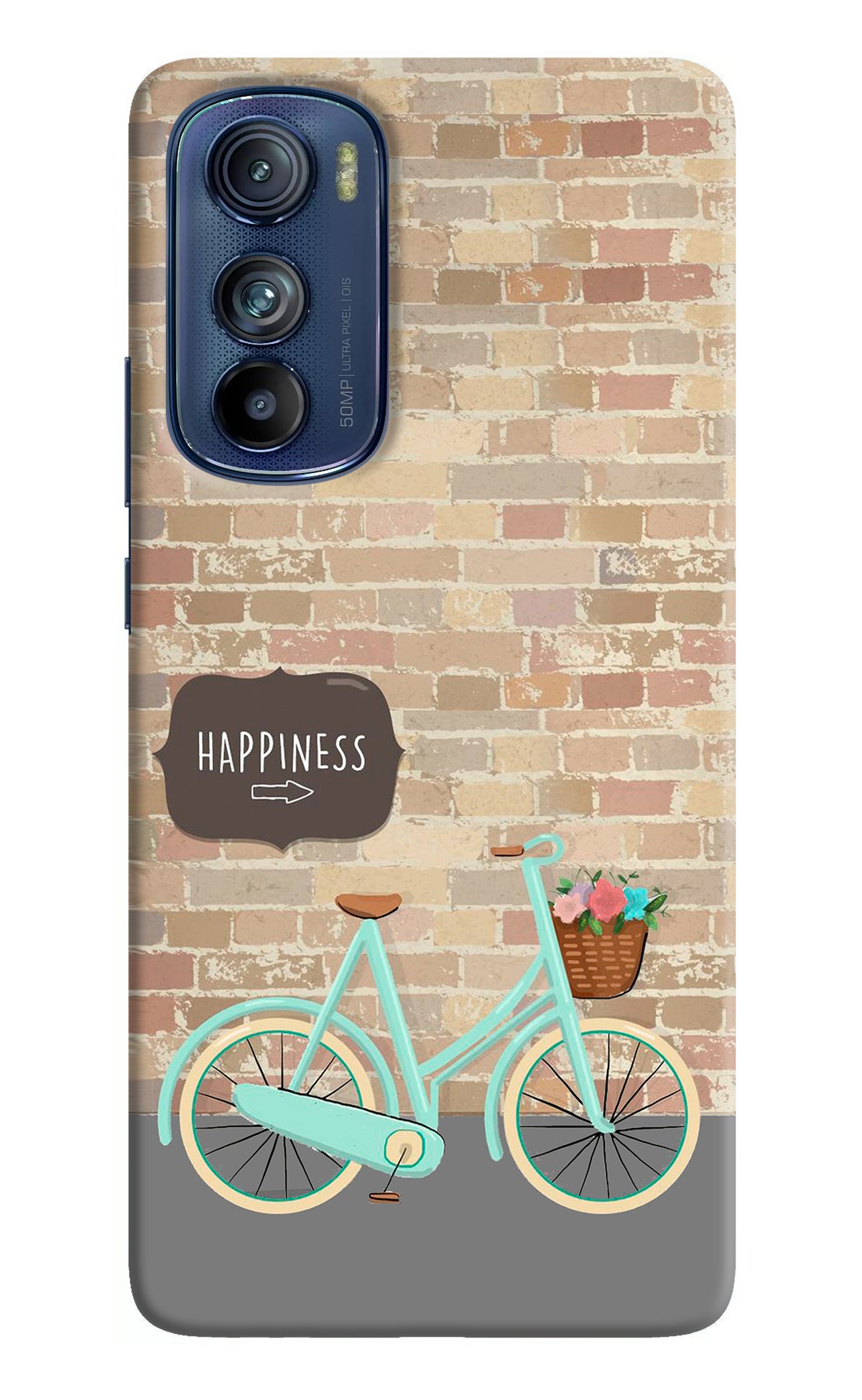 Happiness Artwork Moto Edge 30 Back Cover