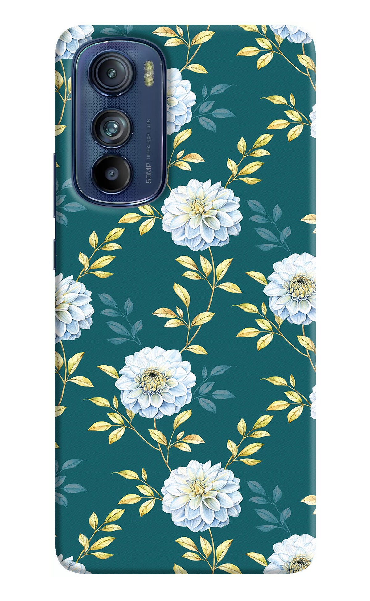 Flowers Moto Edge 30 Back Cover