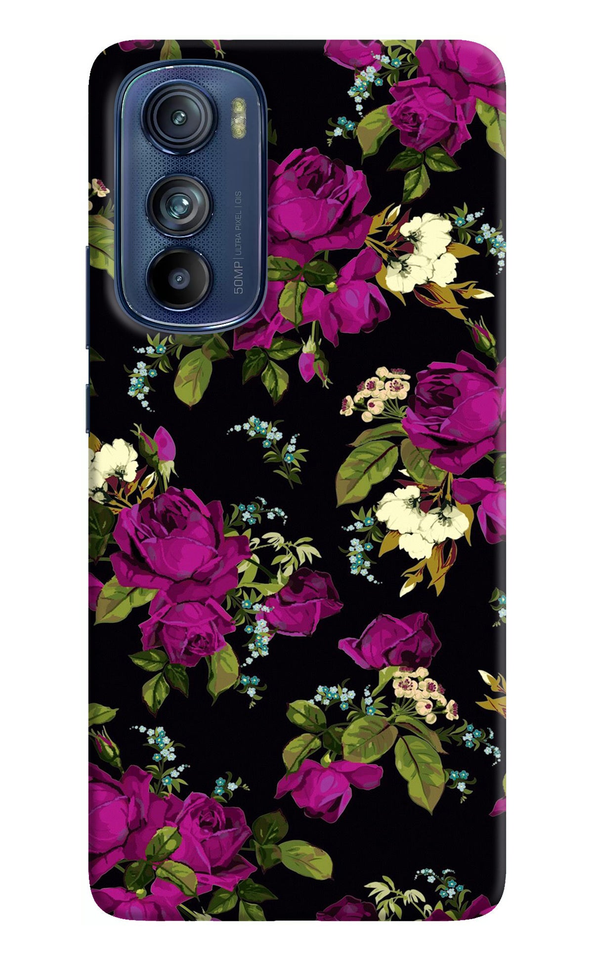 Flowers Moto Edge 30 Back Cover