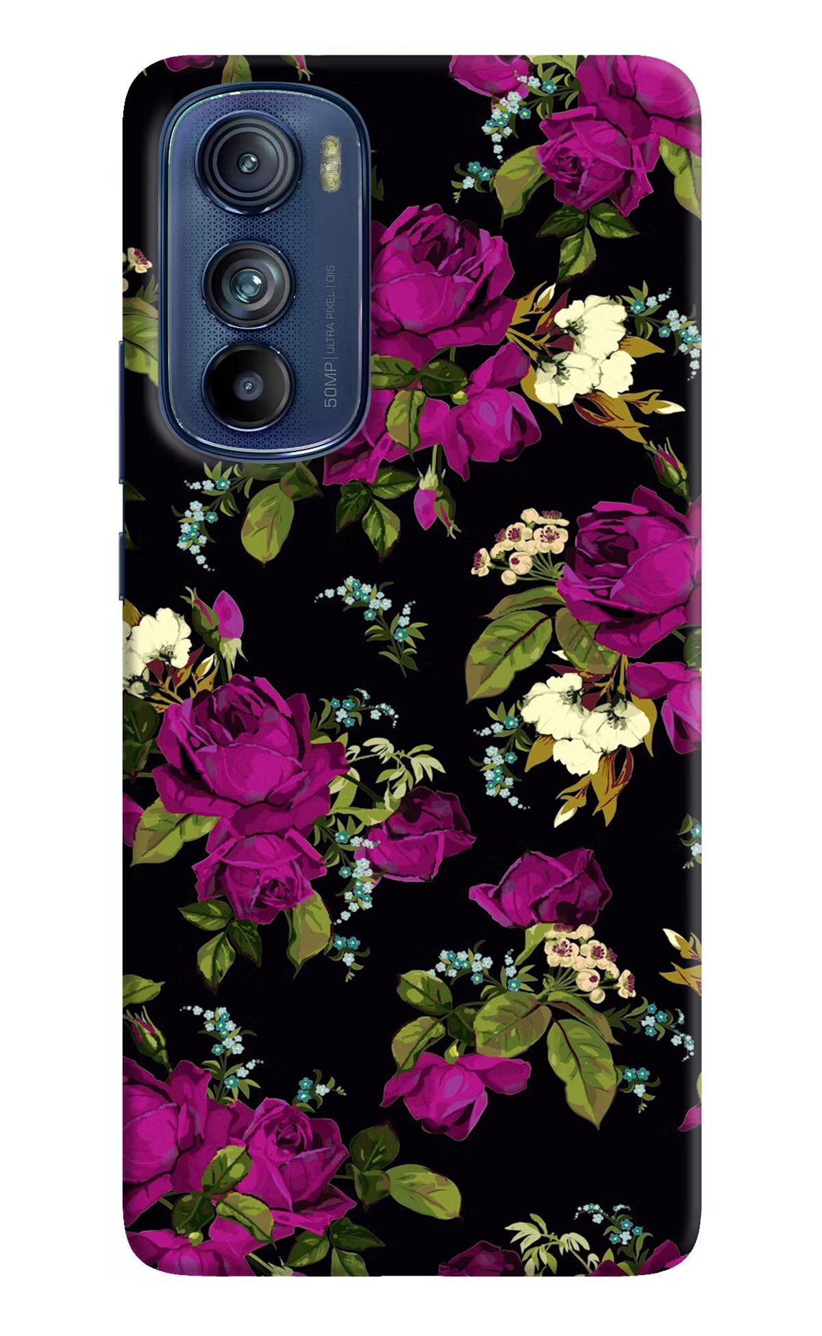 Flowers Moto Edge 30 Hard Case Back Cover by Casekaro