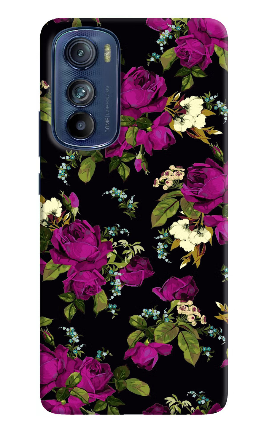 Flowers Moto Edge 30 Back Cover, Hard case