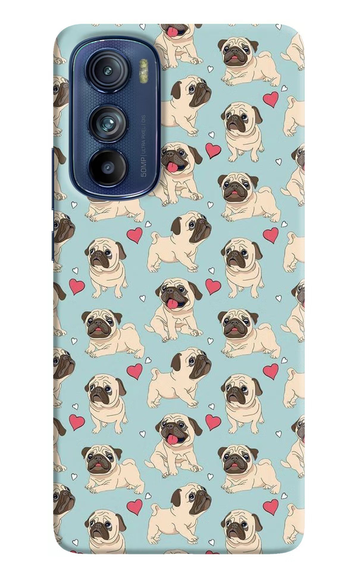 Pug Dog Moto Edge 30 Hard Case Back Cover by Casekaro