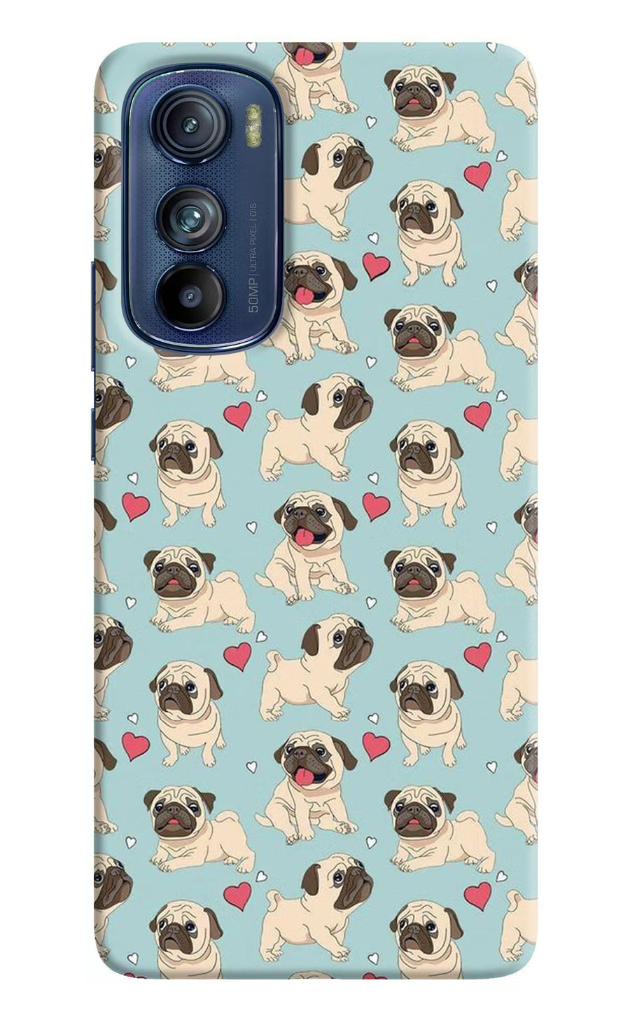 Pug Dog Moto Edge 30 Back Cover, Hard case
