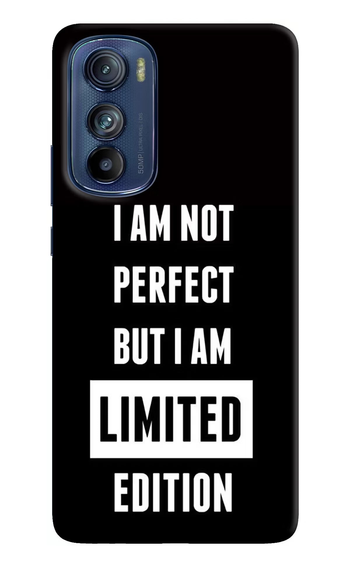 I Am Not Perfect But I Am Limited Edition Moto Edge 30 Hard Case Back Cover by Casekaro