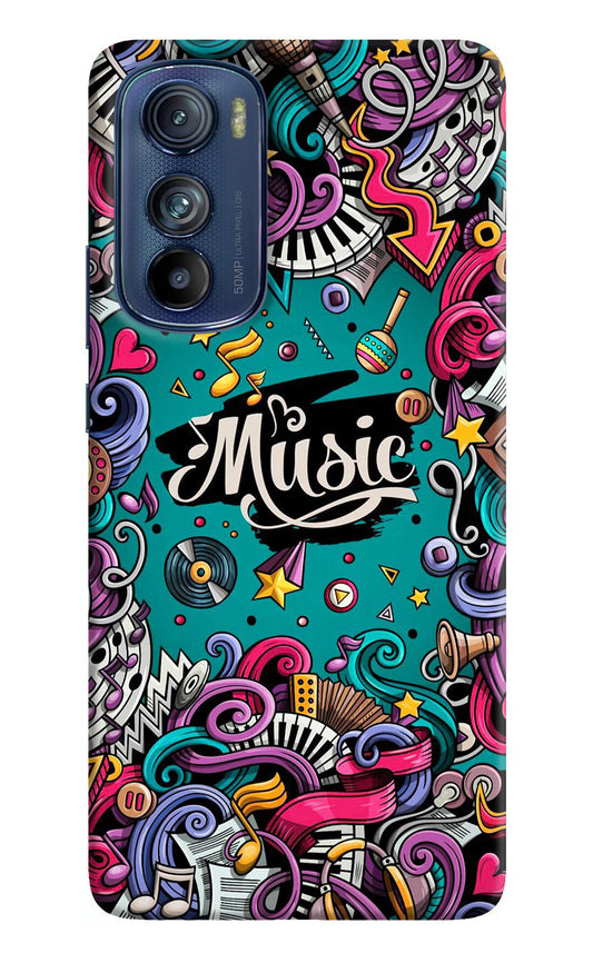 Music Graffiti Moto Edge 30 Hard Case Back Cover by Casekaro